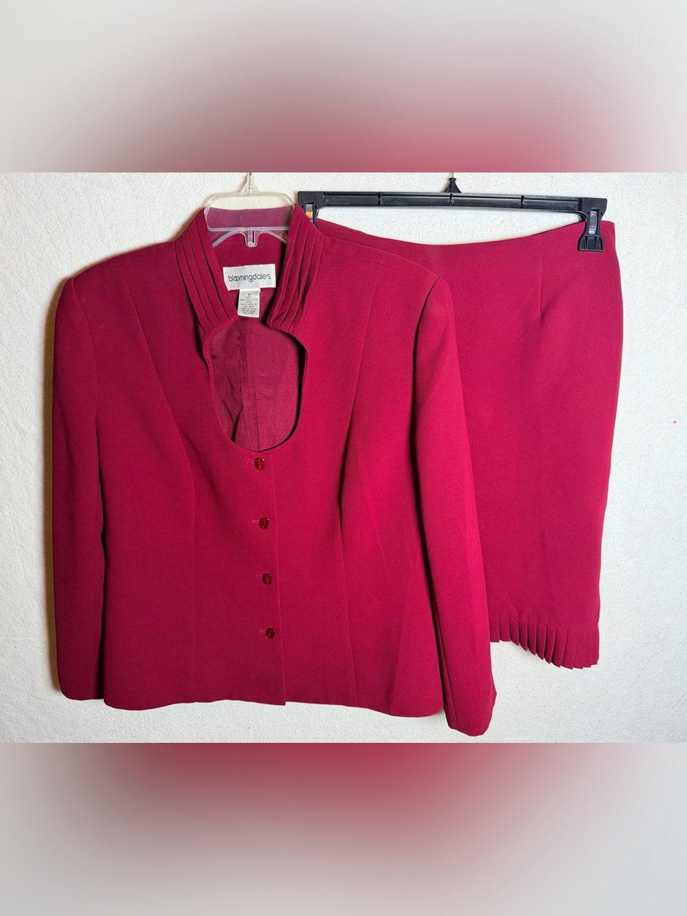 Bloomingdale's Deep Fuchsia Women's Skirt Suit